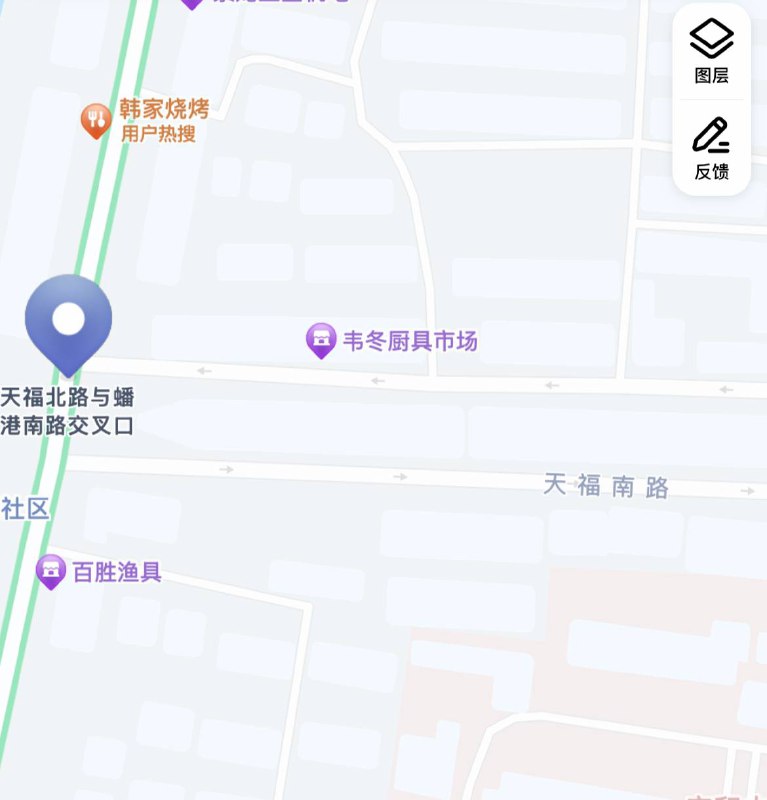 苏州张家港金港镇天福北路。回来